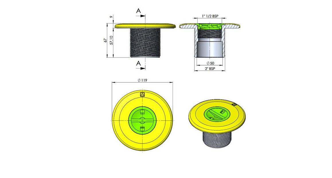 prise balai abs sable pour piscine béton