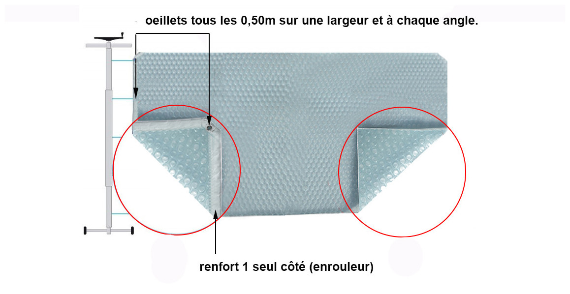 bâche à bulles solaire Magic 400 Solo translucide