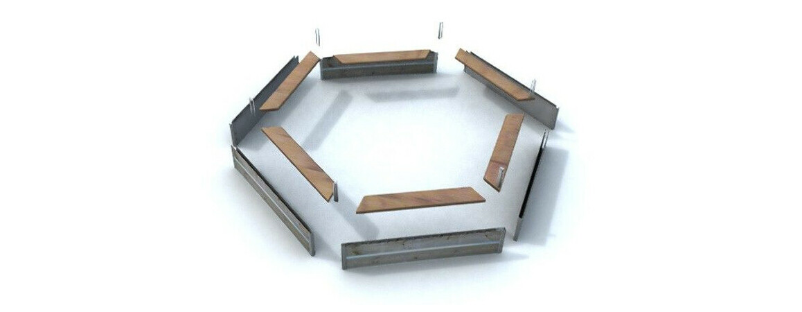 vue éclatée piscine bois waterclip cleofas