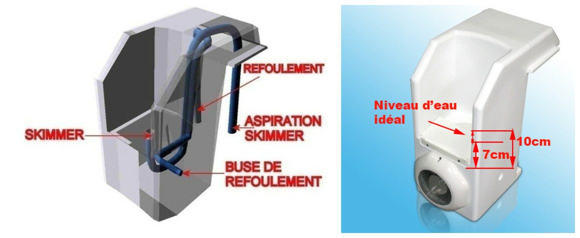 kit hors bord avec éclairage pour piscine bois waterclip