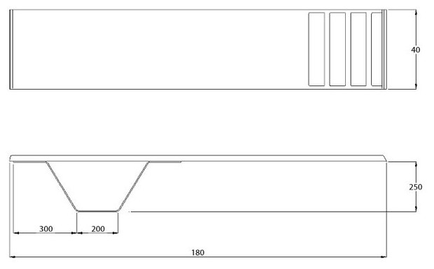 plongeoir piscine ballesta 180 cm