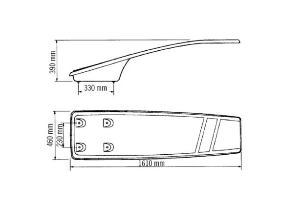 Plongeoir de piscine dynamic l 1200
