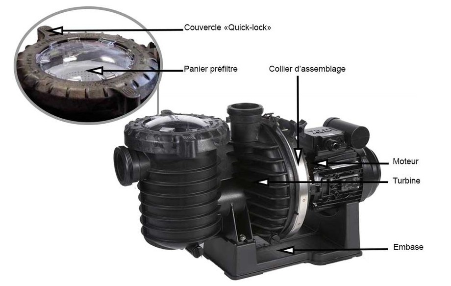 fiche technique de la pompe centrifuge de piscine Sta Rite 5P6R 
