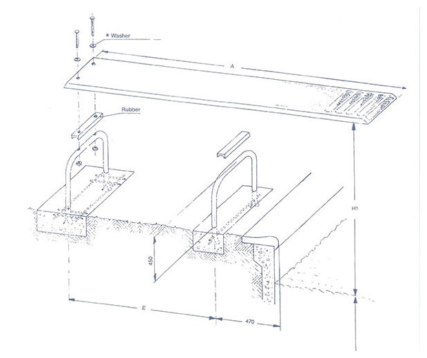 planche plongeoir piscine schema installation