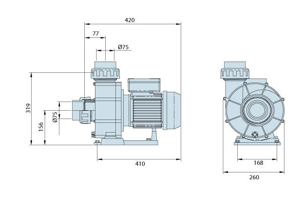 nage contre-courant dimensions 400-550