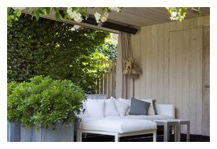 Chauffage Heatscope Spot en situation sur terrasse