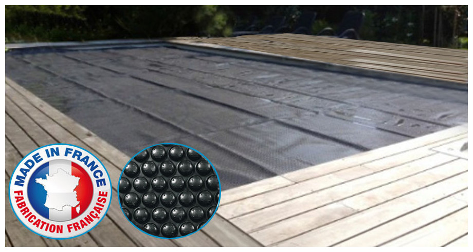 bâche à bulles noir quatro en situation