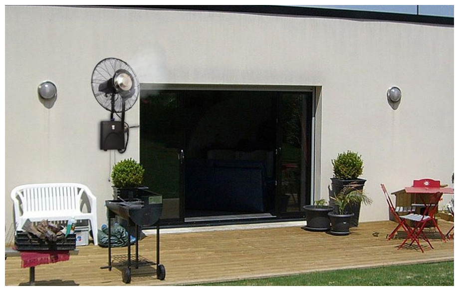 ventilateur brumisateur haute performance mural o fresh