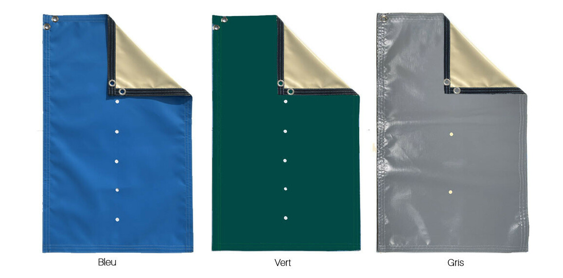 coloris de la Bâche hiver opaque Baltik pour piscine hors-sol en bois