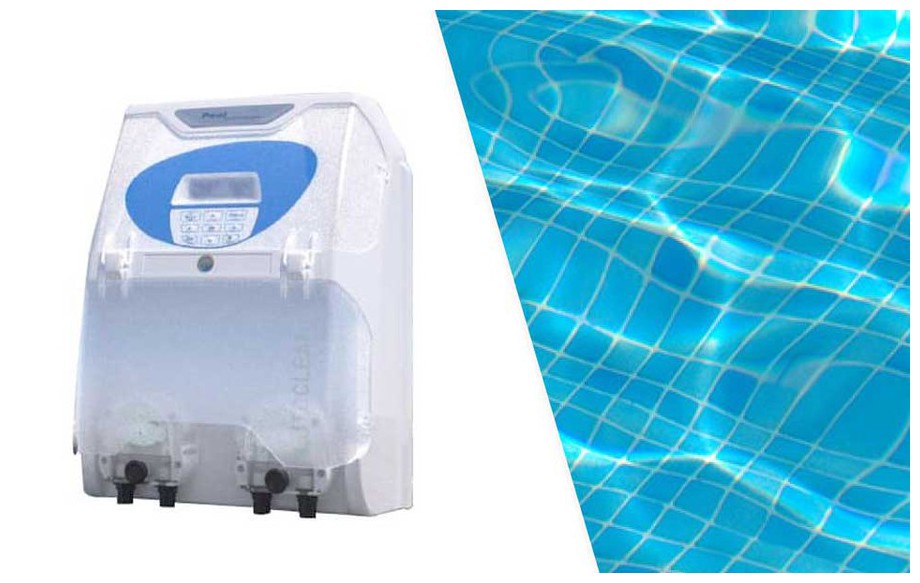 ionisateur depiscine cuivre et argent Autoclean Trio by Pool technologie en situation