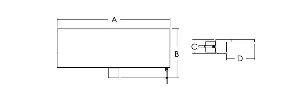 dimensions lame d'eau de 300 à 600 mm
