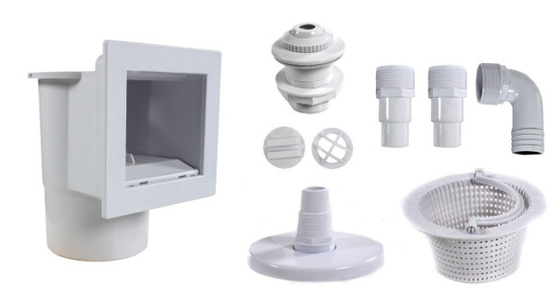 pieces a sceller piscine bois - skimmer petite ouverture