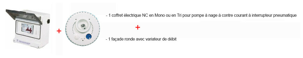 Kit nage à contre courant complet prêt à poser - NCR