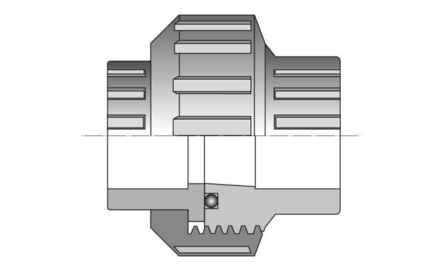 raccord PVC femelle à coller - PN16 ou PN10 - schema