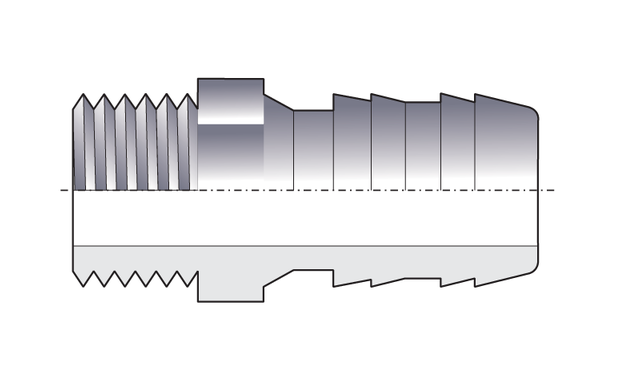 raccord PVC cannelé schema 