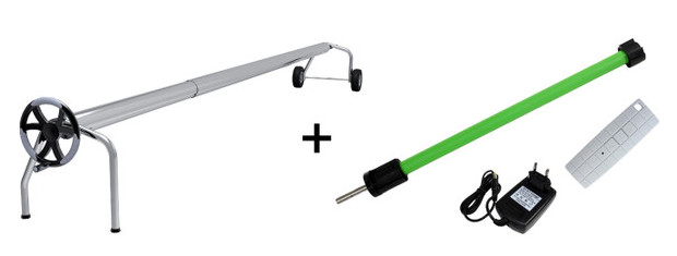 enrouleur pour bâche à bulles piscine et moteur