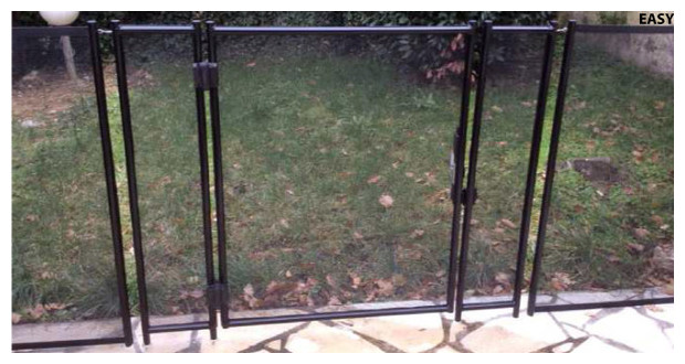 portillon - barriere de securite beethoven - fixation perçage