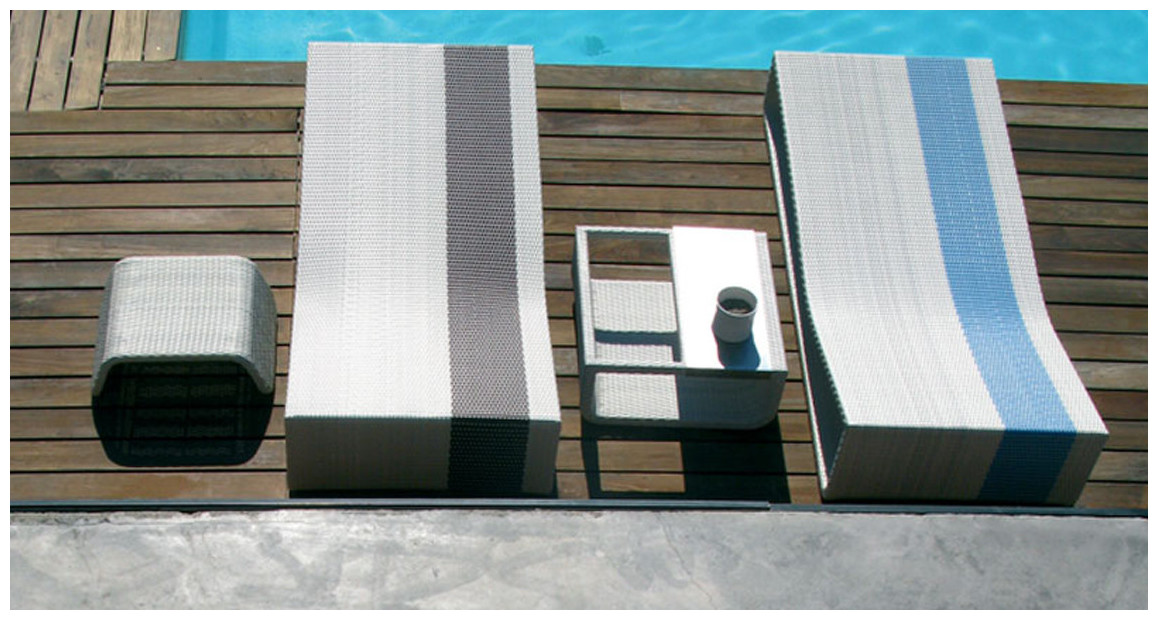 bain de soleil en résine tressée summertime  hémisphère détente