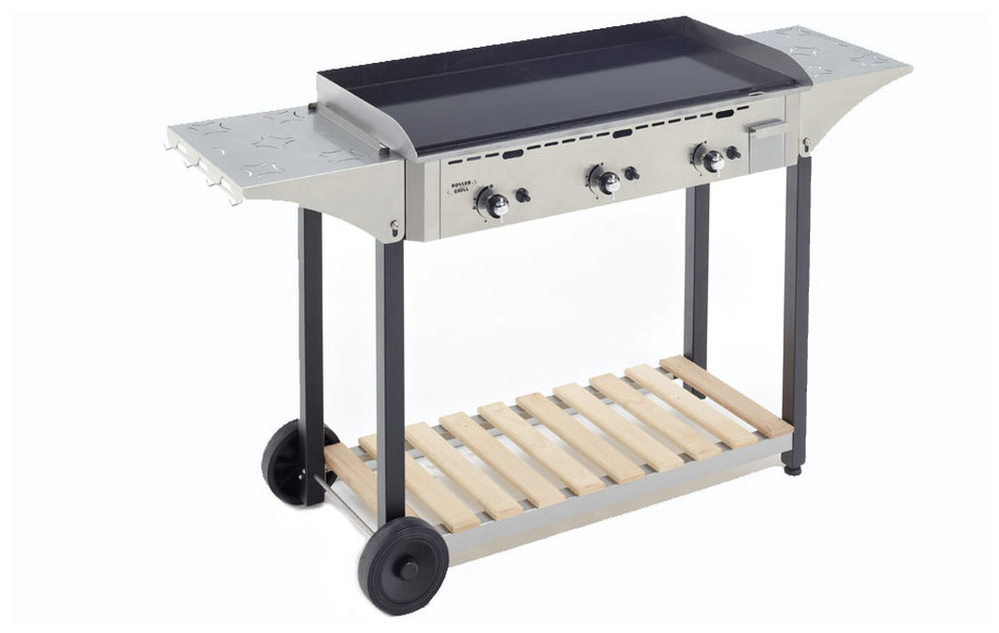 desserte CHPS avec plancha PS 900 Roller Grill en situation