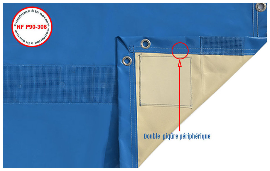 bache hiver opaque pour piscine artic