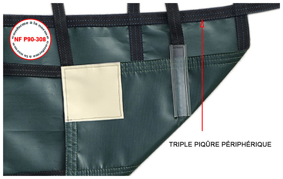 bâche hiver filet pour piscine blizzard luxe conformité