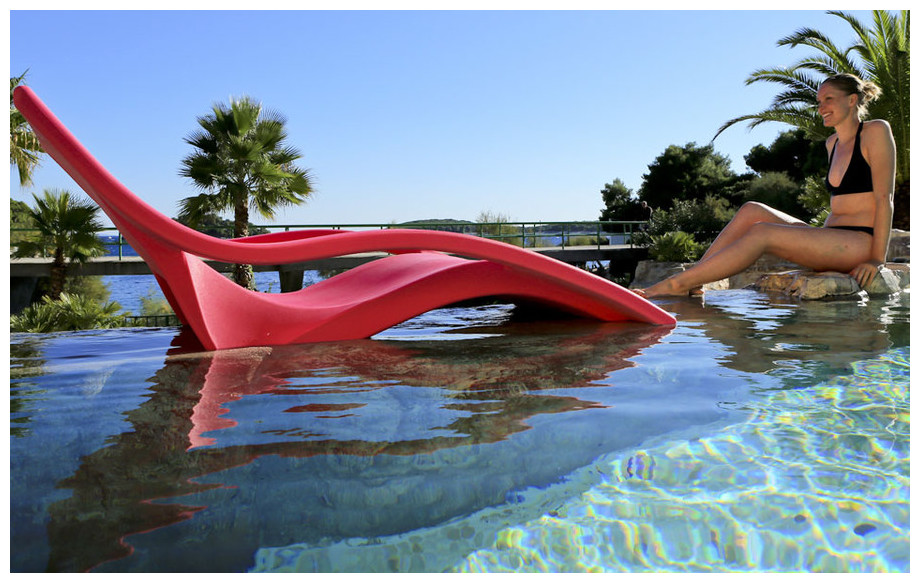 transat de bain en polyéthylène Muse en situation