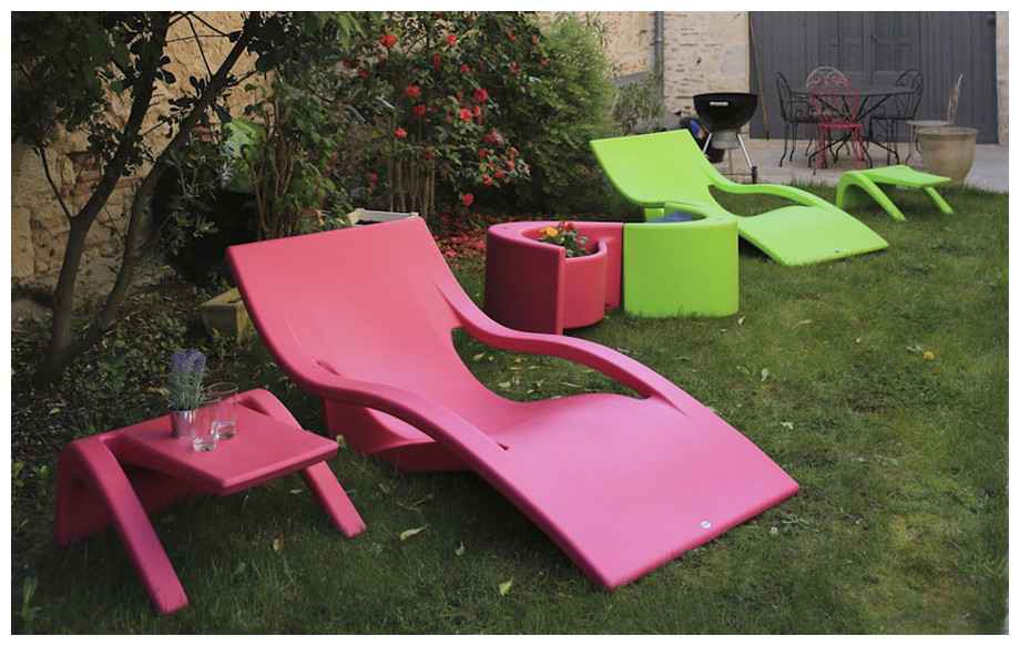 transat de bain en polyéthylène Muse en situation