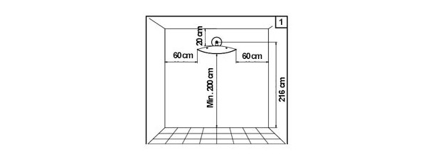Plan de montage de l'applique chauffante Hotdoor