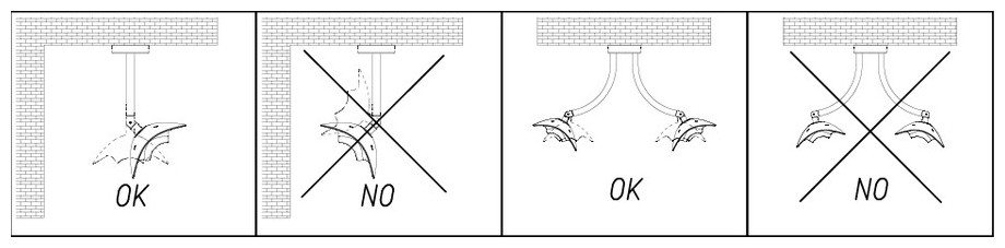 plafonnier extérieur chauffant - manipulation