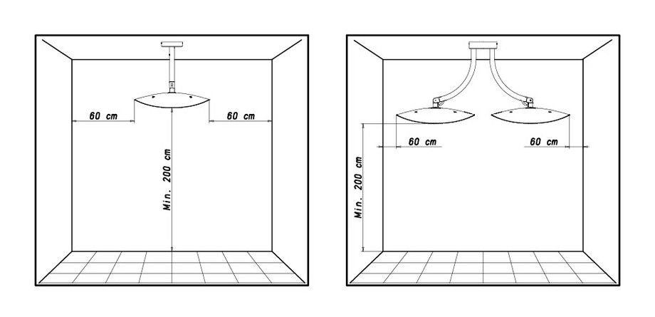 Hotdoor - Lustre d'extérieur chauffant à infrarouges