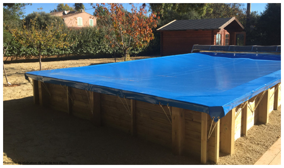 Woodfirst Original Rectangulaire 300 x 300 x 120 cm - Piscine bois en kit tout inclus
