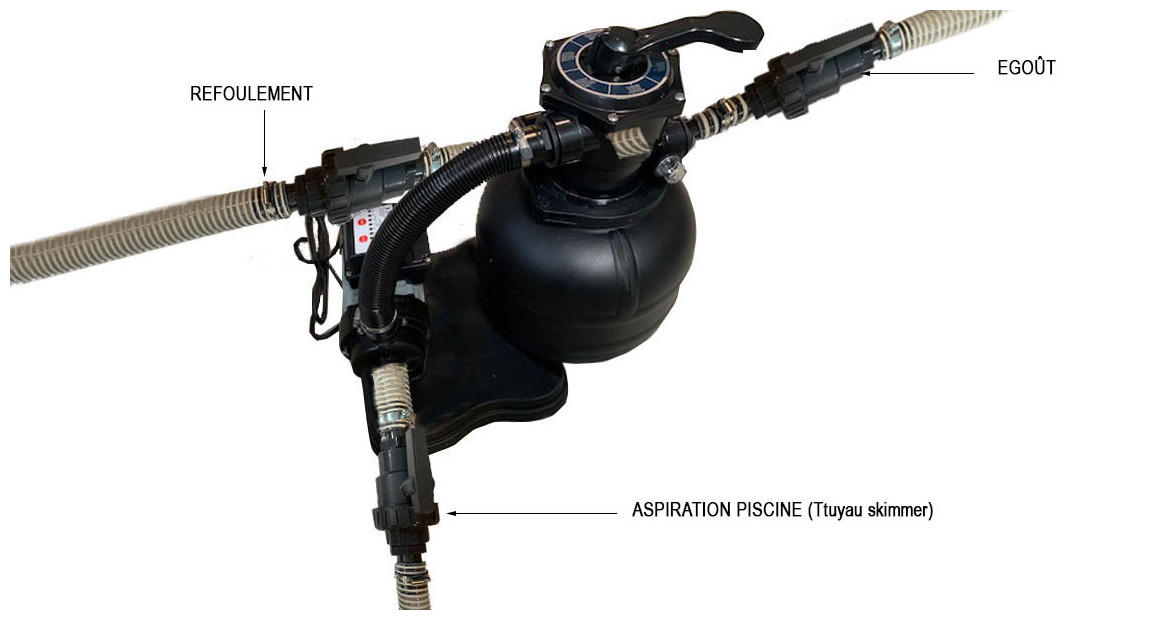 installation de la filtration de la piscine bois woodfirst orginal 38