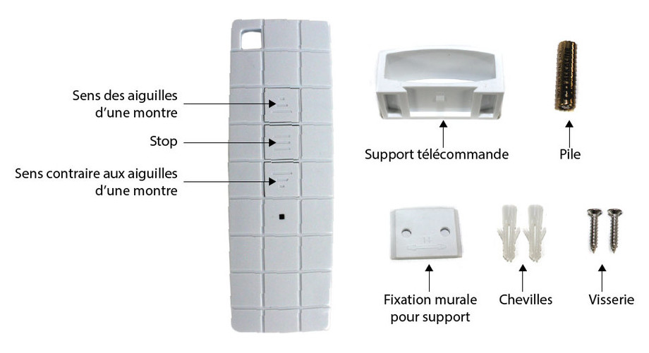 telecommande pour moteur enrouleur bache piscine motorisé
