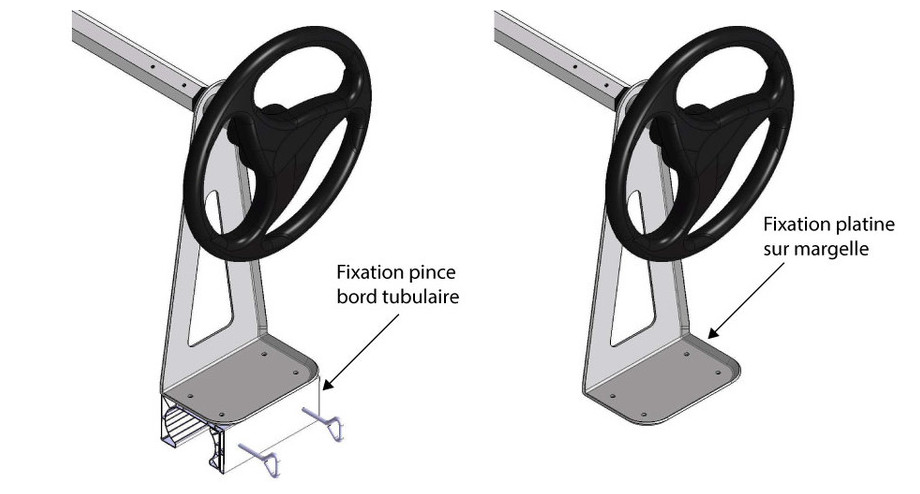 Enrouleur aluminium piscine hors-sol - pinces ou platine