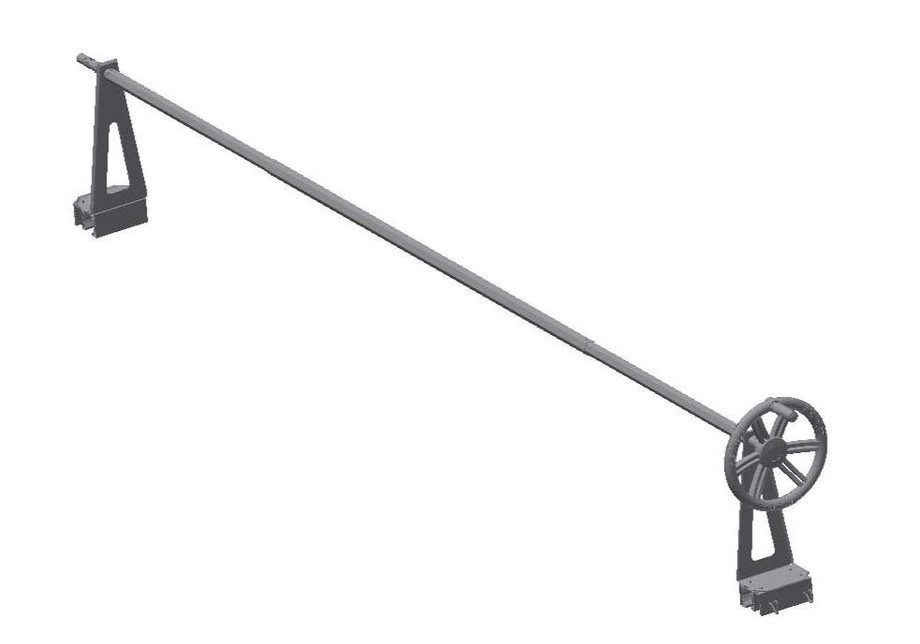 Enrouleur aluminium à pinces pour bâches été piscines hors-sol