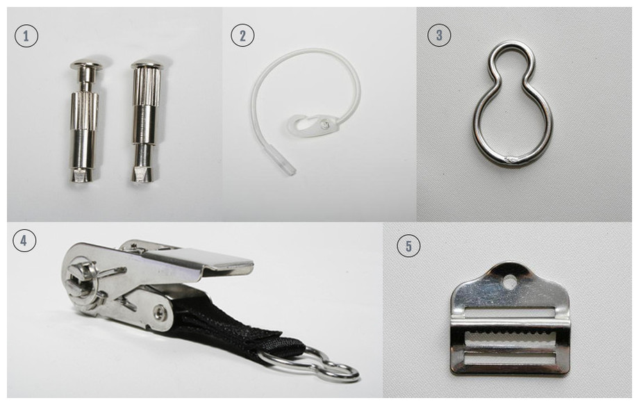 accessoires de fixation de la bâche piscine securibul