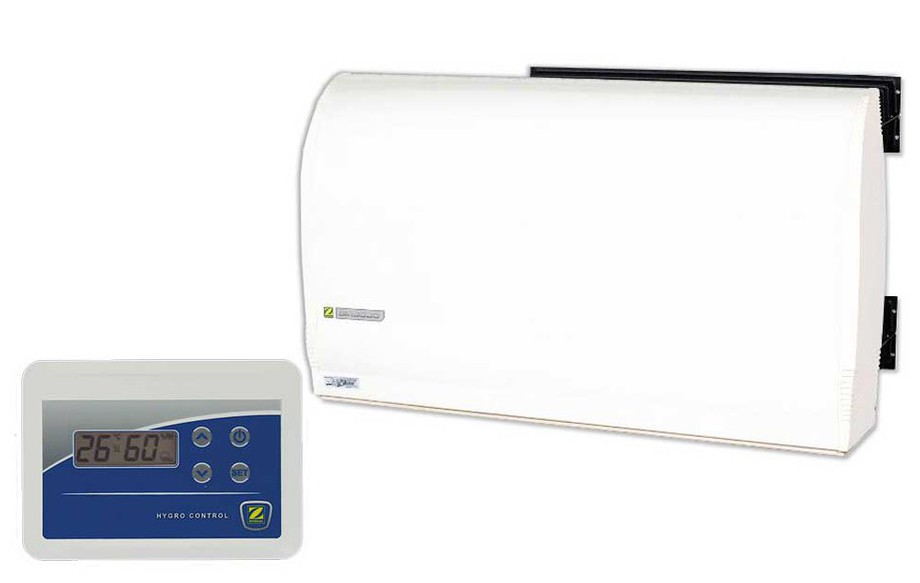 déshumidificateur piscine encastré Zodiac Sirocco en situation