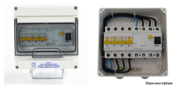 disjoncteur différentiel triphasé