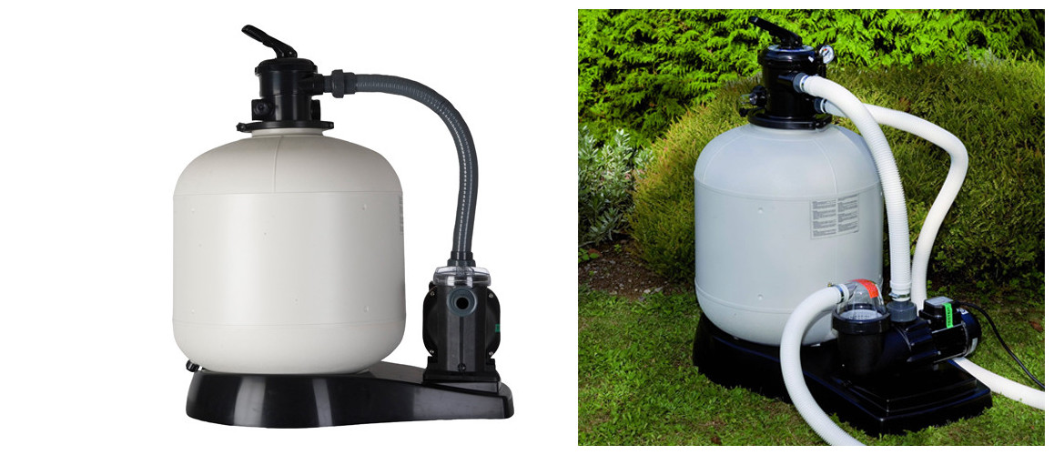 système de filtration de la piscine enterrée en acier sumatra par gré