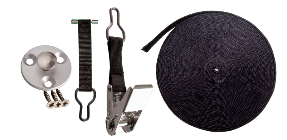 Bâche à barres piscine Pool-Barres Bronze pour piscine à plage bois - fixation douille collerette