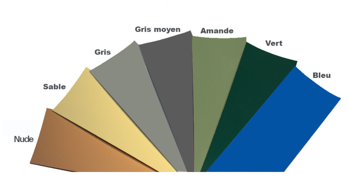 nuancier de la bâche à barre pool barres pour piscine hors sol