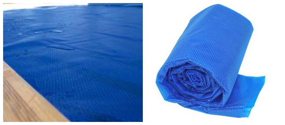 bâche à bulles pour piscine hors sol Gré 267 microns en situation