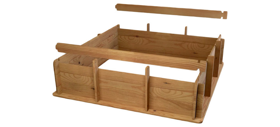 Piscine bois Pistoche - La structure à assembler