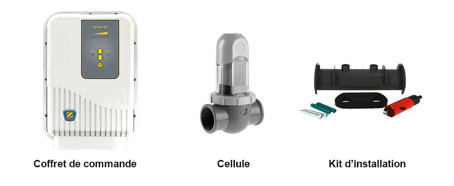 contenu de l'électrolyseur au sel Gensalt OE