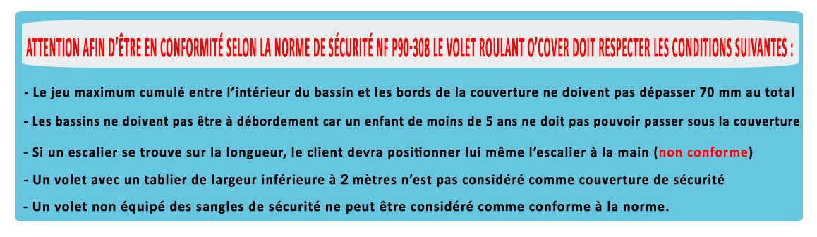 conformité volet o cover maytronics