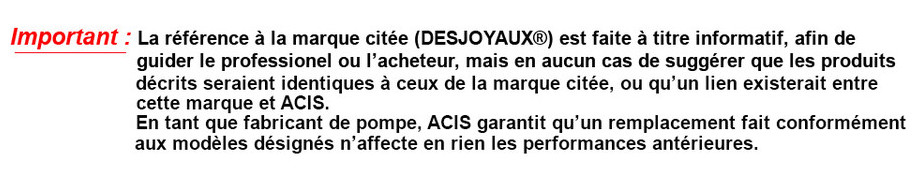 pompe solubloc piscine compatible Desjoyaux recommandatios