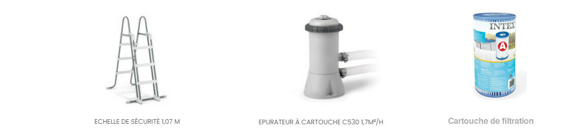 équipement de la piscine hors sol Prism Frame rectangle 4.00 x 2.00 x 1.22 m