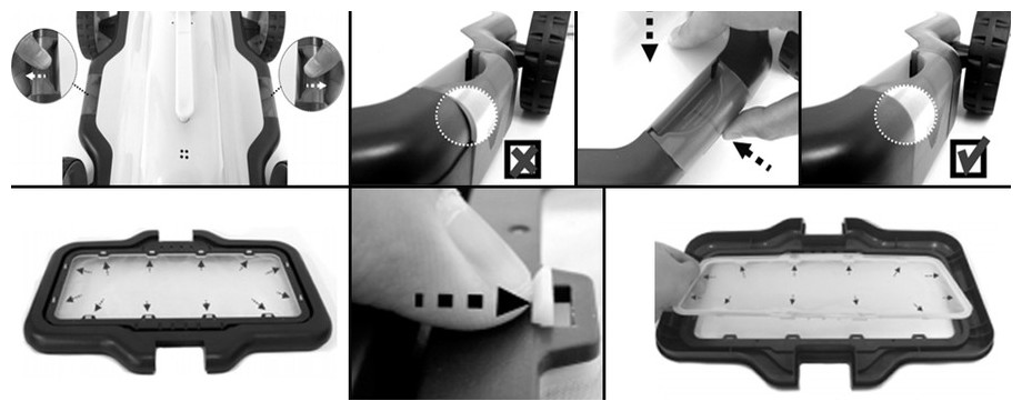 nettoyage du filtre du robot électrique E Kleen de kokido en situation