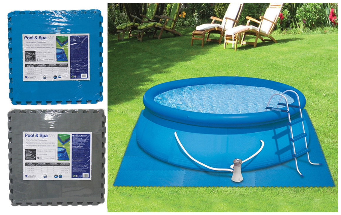 dalles de protection pour piscines hors sol et spas