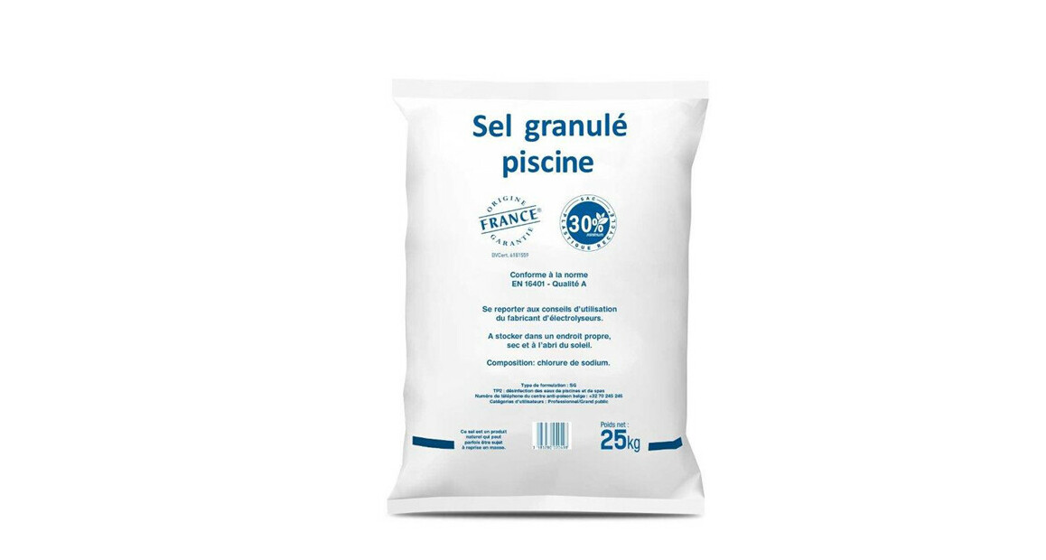Sel granule spécial électrolyse piscine